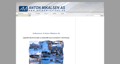 Desktop Screenshot of antonmikalsen.no